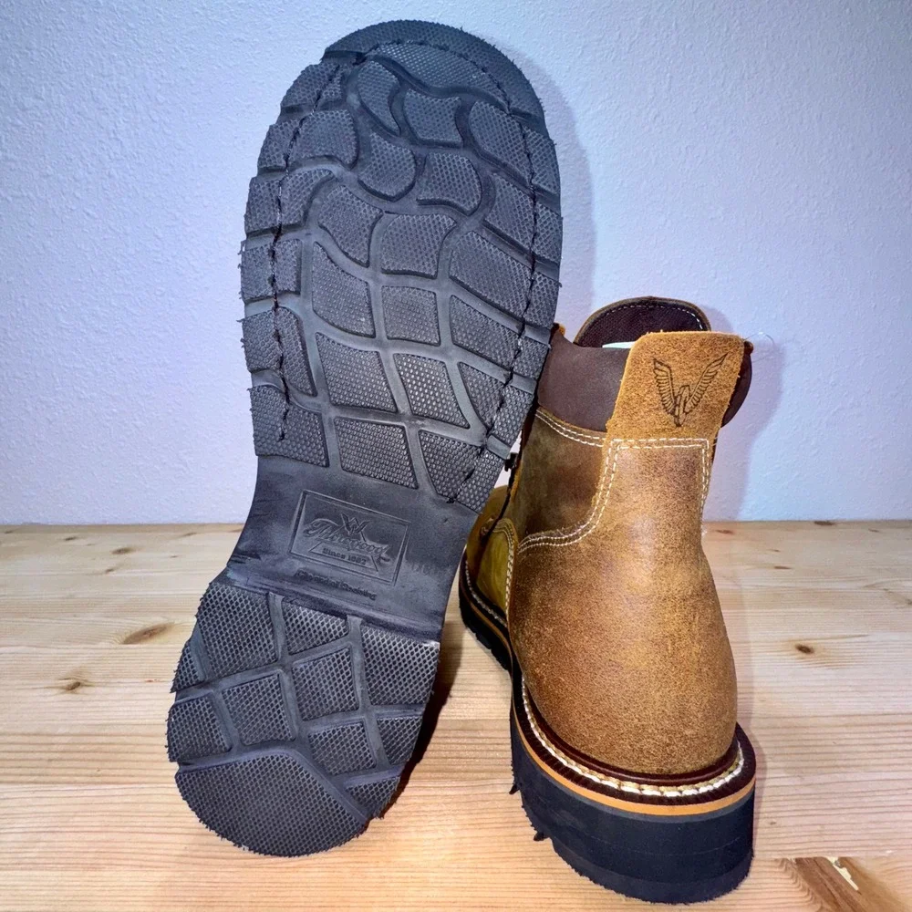 Thorogood 804-4144 Waterproof Work Boots Size 9D EH‎ SR Steel Toe ASTM